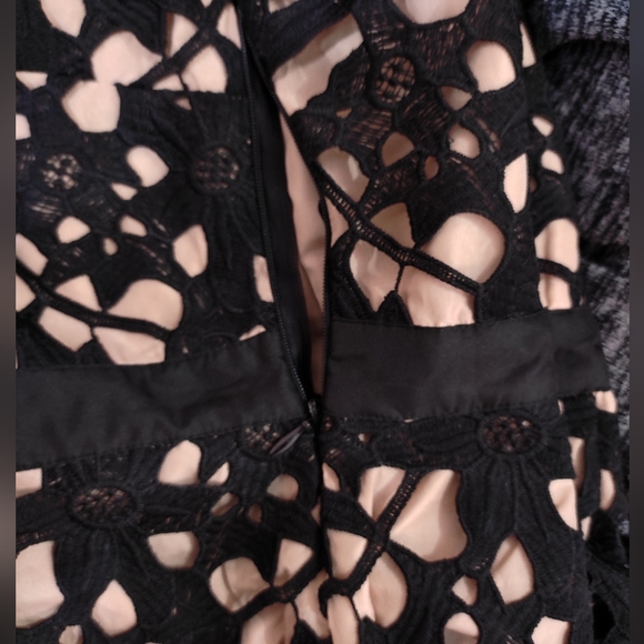 💜Vero moda black and beige lace sheath dress - Picture 7 of 10